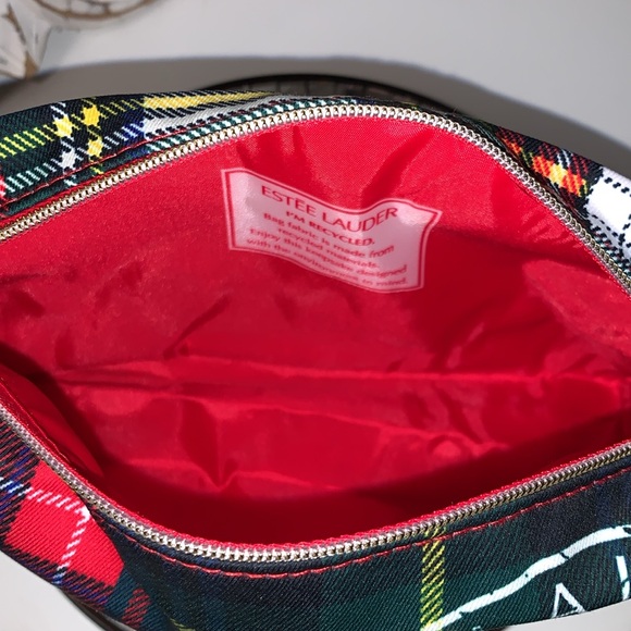 Estee Lauder Tartan Plaid Cosmetic Bag - Picture 6 of 7